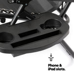 Fineway 2 Pack Chair Side Table Tray Drink Phone Tablet Holder