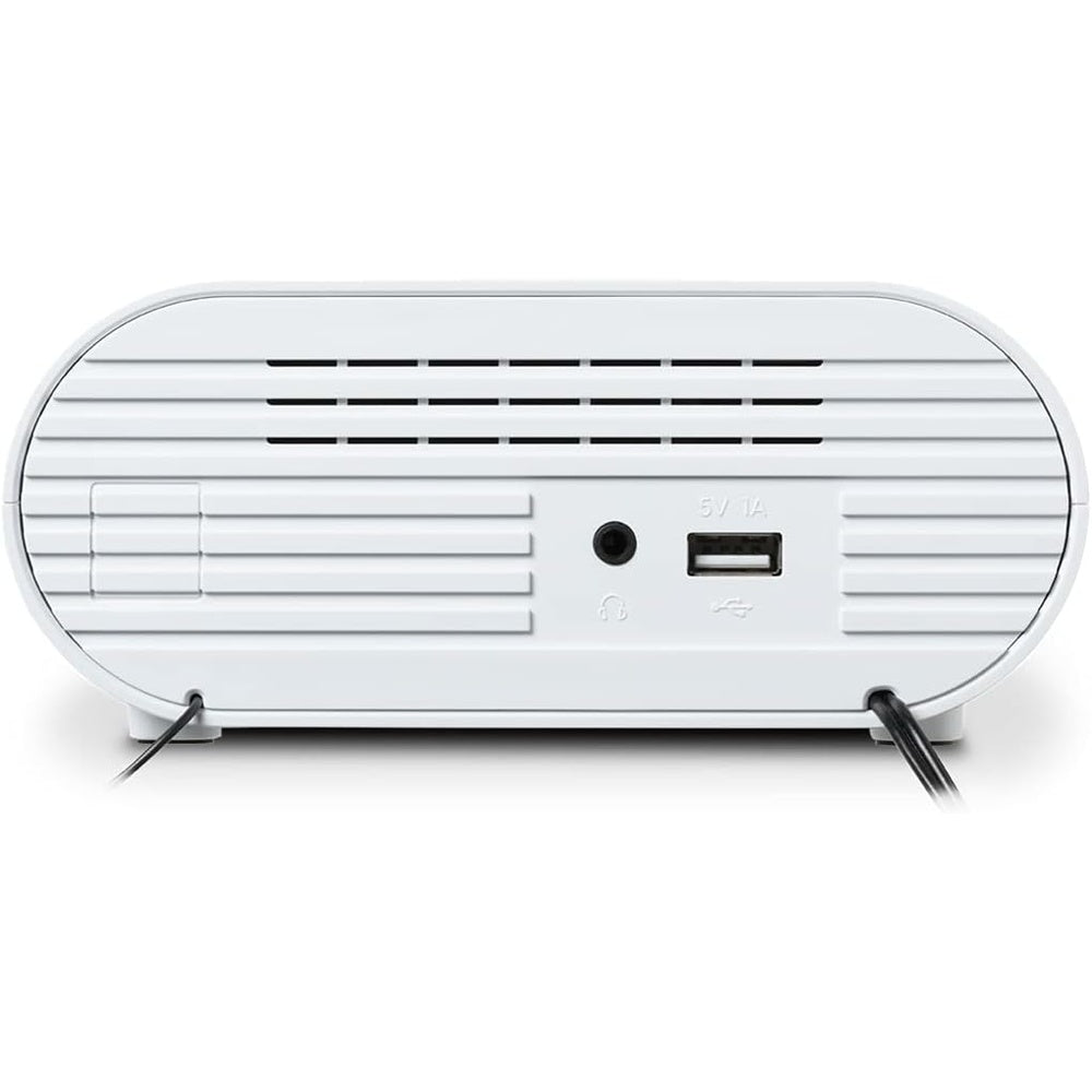 Ortus Charge Fm Rds Alarm Clock Radio | White