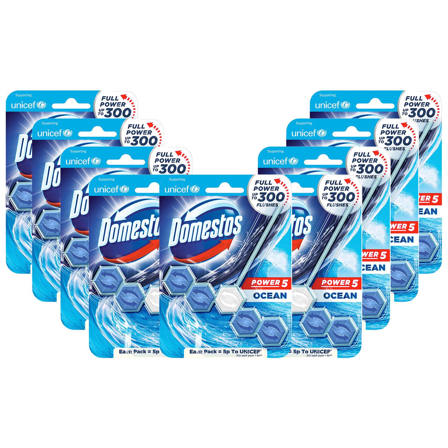 Power 5 Ocean Toilet Rim Block 55g, Pack Of 9