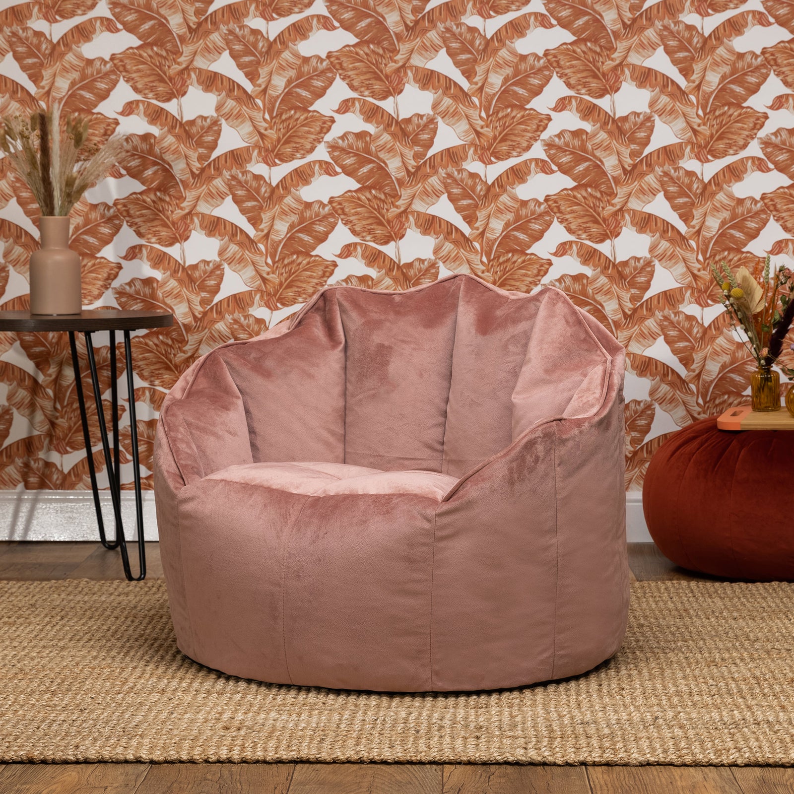 Sirena Scallop Chair Bean Bag | Pink