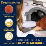 Deluxe Electric Throw Heated Double Over Blanket Soft Fleece  9 Heat & 12 Timer Settings | L | Terracotta