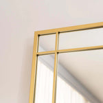 Aimi - Gold Metal Rectangle Window Mirror | 180cm x 90cm