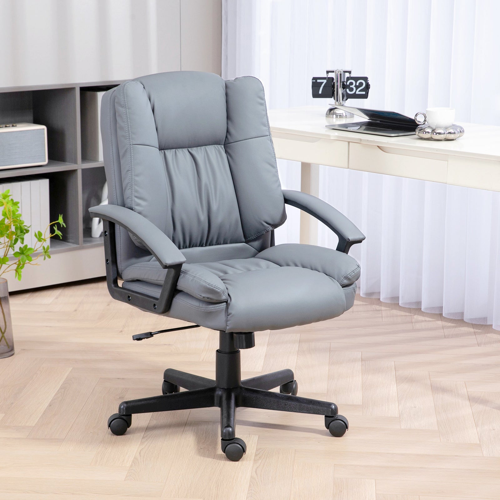 Modern Executive Office Chair Adjustable | Dove Gray