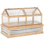 Raised Garden Bed Kit With Greenhouse Top Natural