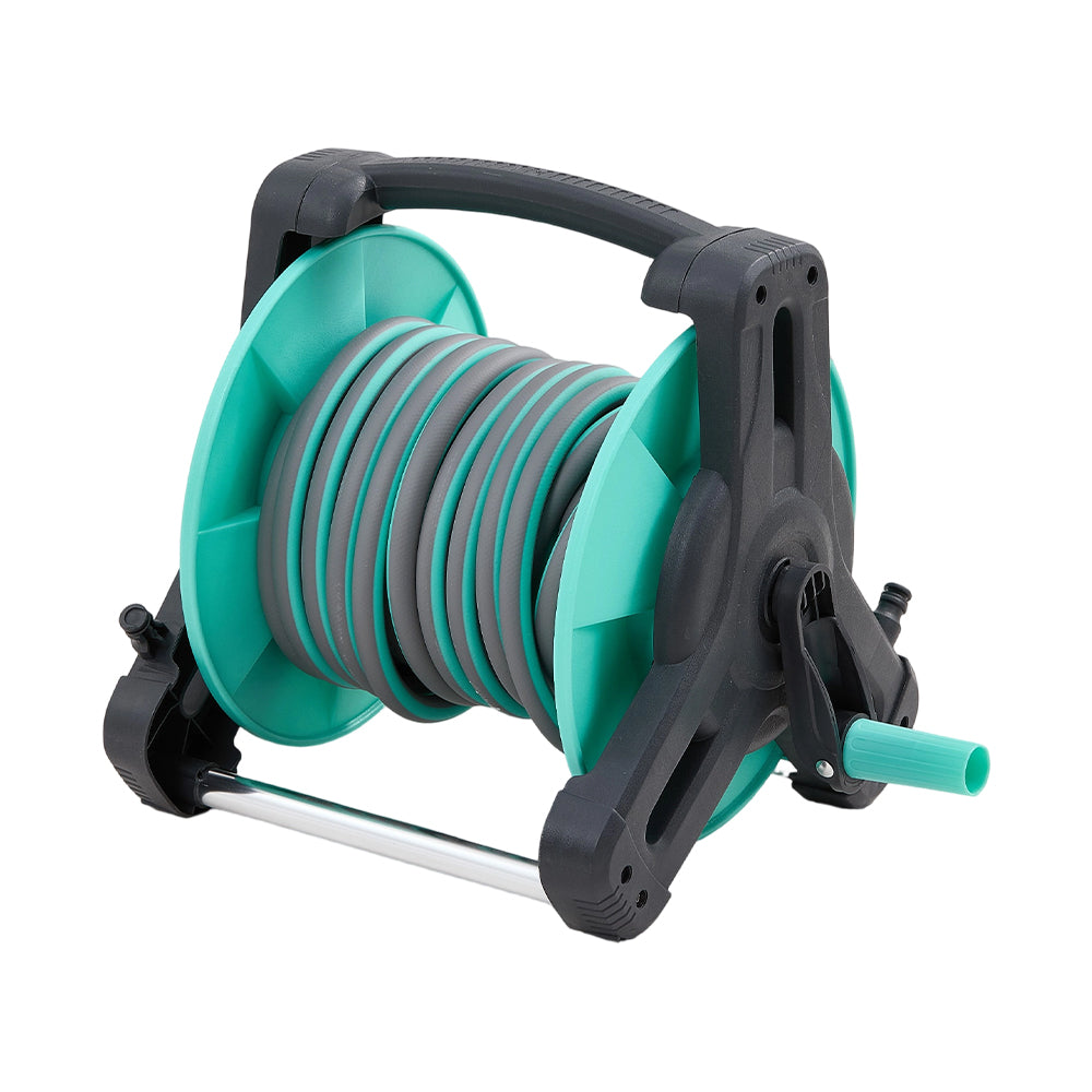 High Pressure Water Gun Hose Reel Set 10m/15m/20m/25m/30m, Ready To Use Garden Watering Kit With Wall Mount & Accessories | 10m