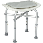 Aluminium Shower Stool Adjustable Bath Stool For Disabled