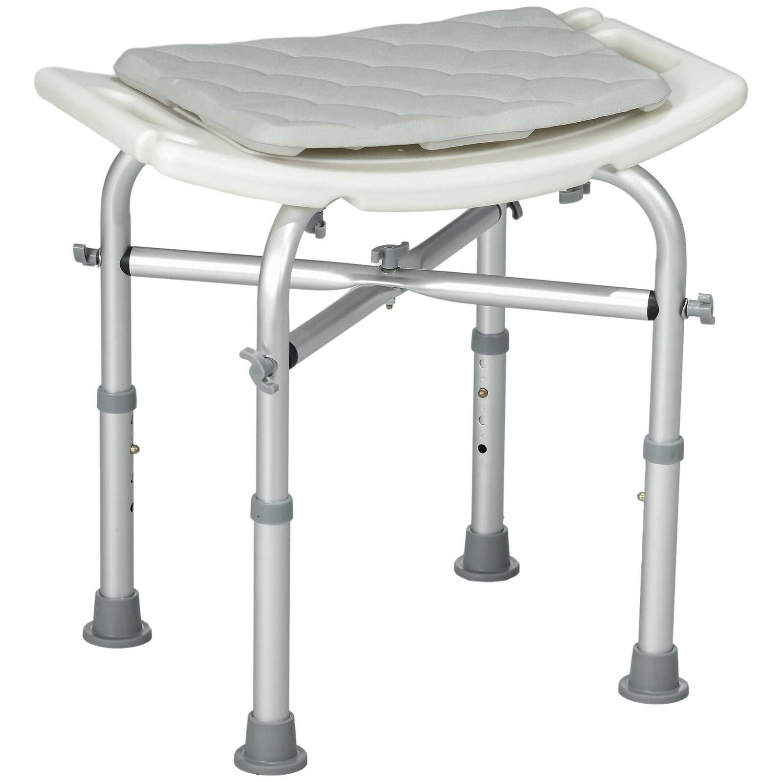 Aluminium Shower Stool Adjustable Bath Stool For Disabled