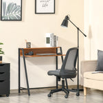 2-tier Storage Computer Workstation With Shelf, Metal Frame | Natura