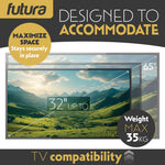 Tv Wall Bracket Mount For 32-65 Inch Tvs, Tilt, Swivel & Rotation, Universal Flat & Curved Tvs, Vesa Max 400x400mm 35kg Max