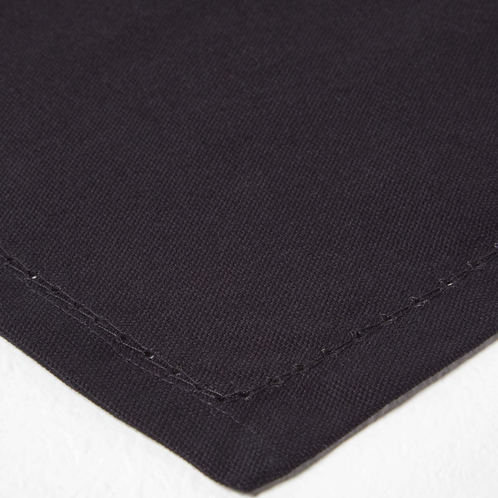 Plain Cotton Fabric 4 Napkins Set | 45cm x 45cm | Black
