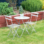 3-piece Metal Garden Bistro Set