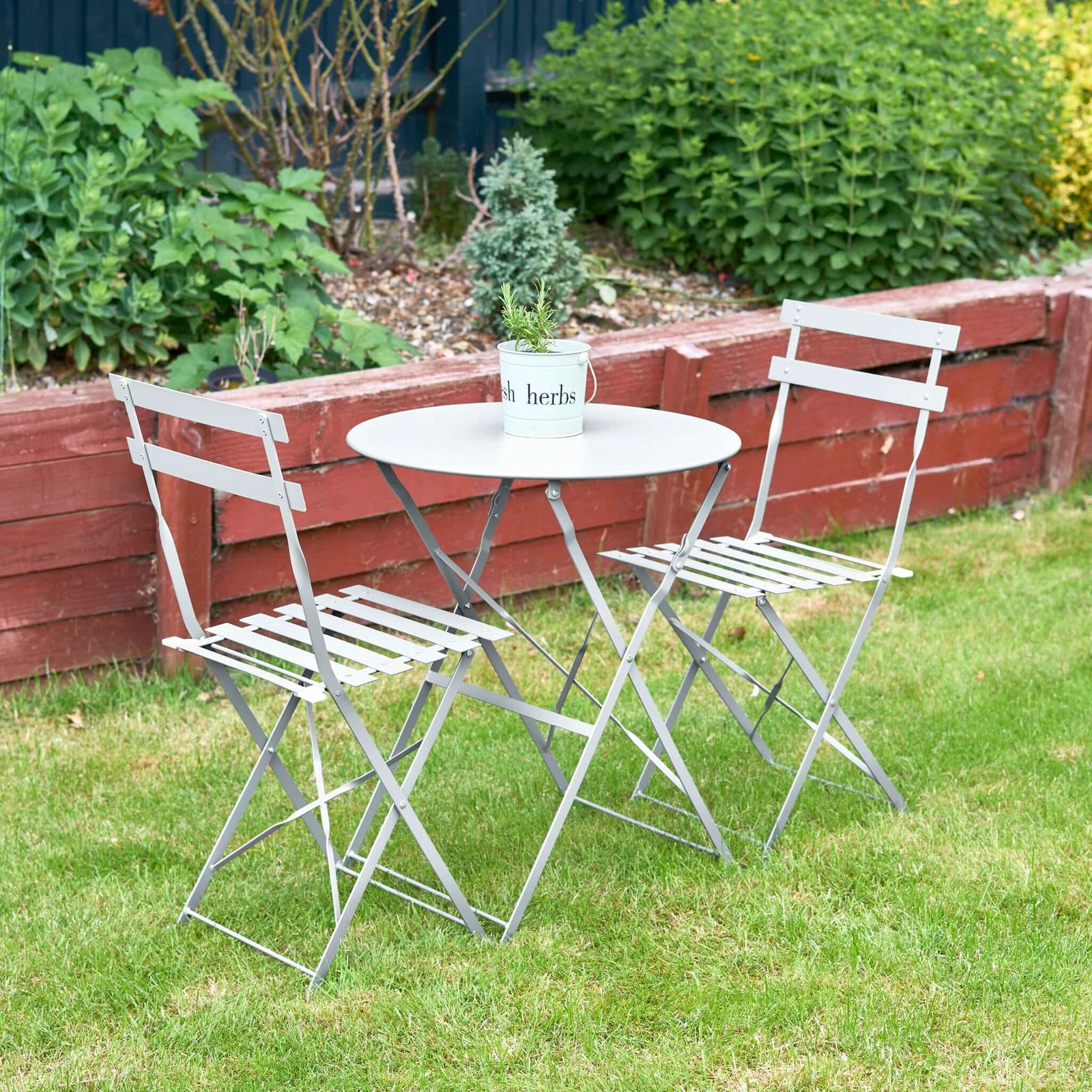 3-piece Metal Garden Bistro Set