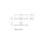 Double Toilet Roll Holder, Matt Black, Hidden Fixings, Start Collection