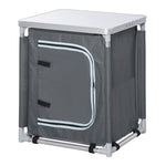 Outdoor 2-shelf Camping Cupboard Kitchen Station Cook Table