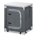 Outdoor 2-shelf Camping Cupboard Kitchen Station Cook Table