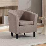 Beulah Fabric Accent Chair | Brown
