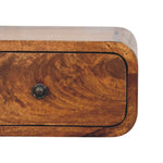 Solid Wood Avora Mini Wall-mounted Chestnut 1 Drawer Nightstand