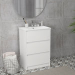 600mm Bathroom Vanity Unit W/ 1 Tap Hole Basin Drawers