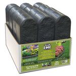 Stomp Edge Rubber Lawn Edging | Set of 4 | Graphite Black