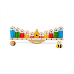 Wooden Bee Balanced Game, With Cotton Drawstring Bag