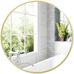 60x60/70x70cm Round Bathroom Mirror Modern Wall Mirror | Medium | Gold