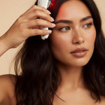 Ovey London 3-in-1 LED Hair Brush Red & Blue Light Therapy With Scalp Massage Vibration Wellness & Shine