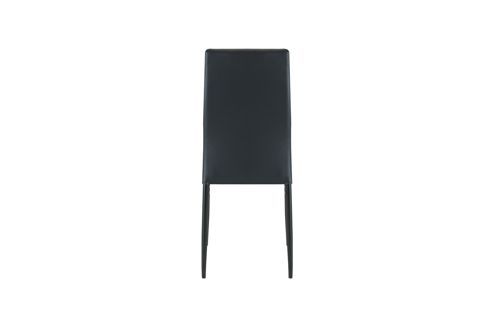 San Diego Marble Top Dining Table With Emily Leather Chairs | Black