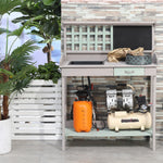 Garden Potting Table, Sink And Blackboard