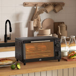 Mini Oven 9l Countertop Electric Grill With Temp Timer | One Size | Black
