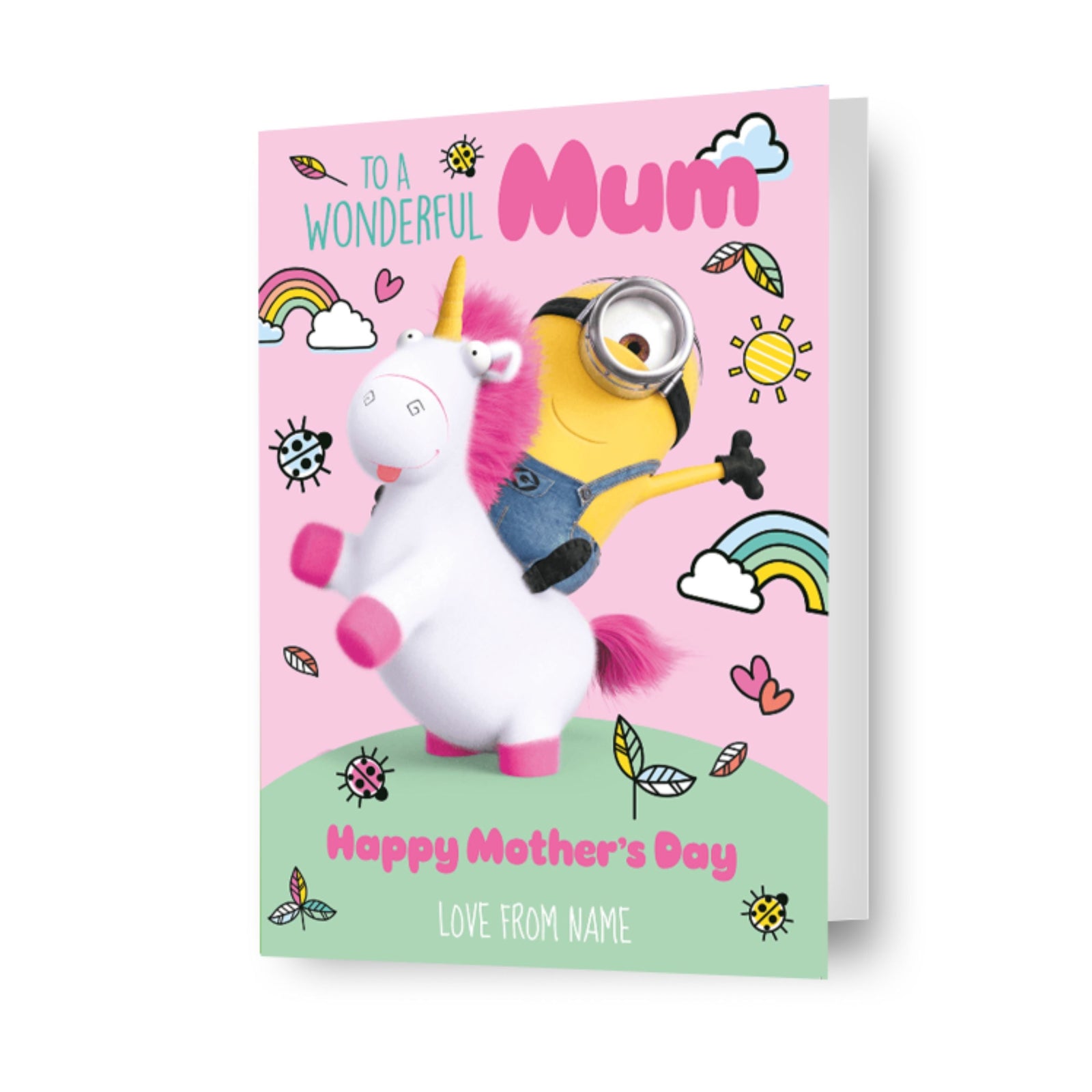 Minions Personalised 'wonder Mum' Mother's Day Card Official Product