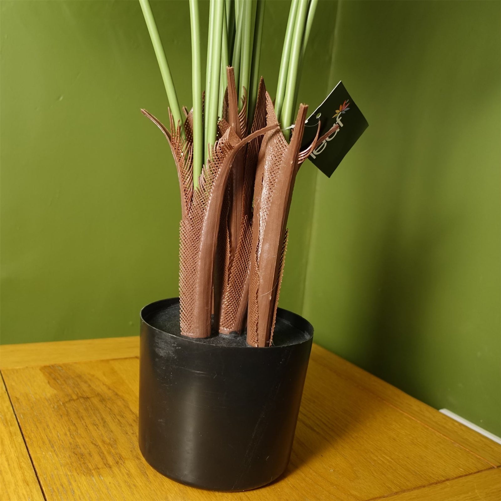 110cm Large Artificial Areca Palm Tree Potted In Black Pot