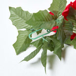 HOMESCAPES Artificial Red Poinsettia Berry Garland, 175 Cm