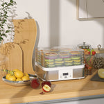 5 Tier Food Dehydrator 245w For Drying Fruit Meat Vegetable | One Size | White