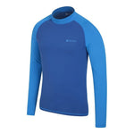 Mens Long-sleeved Rash Guard | Medium | Blue