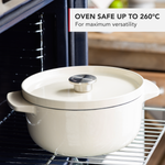 KitchenAid Cookware Cast Iron Casserole Dish With Lid, Non-stick Interior
