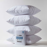 Terry Towelling Waterproof Pillow Protectors, Pack Of 4 | 80cm x 80cm | White
