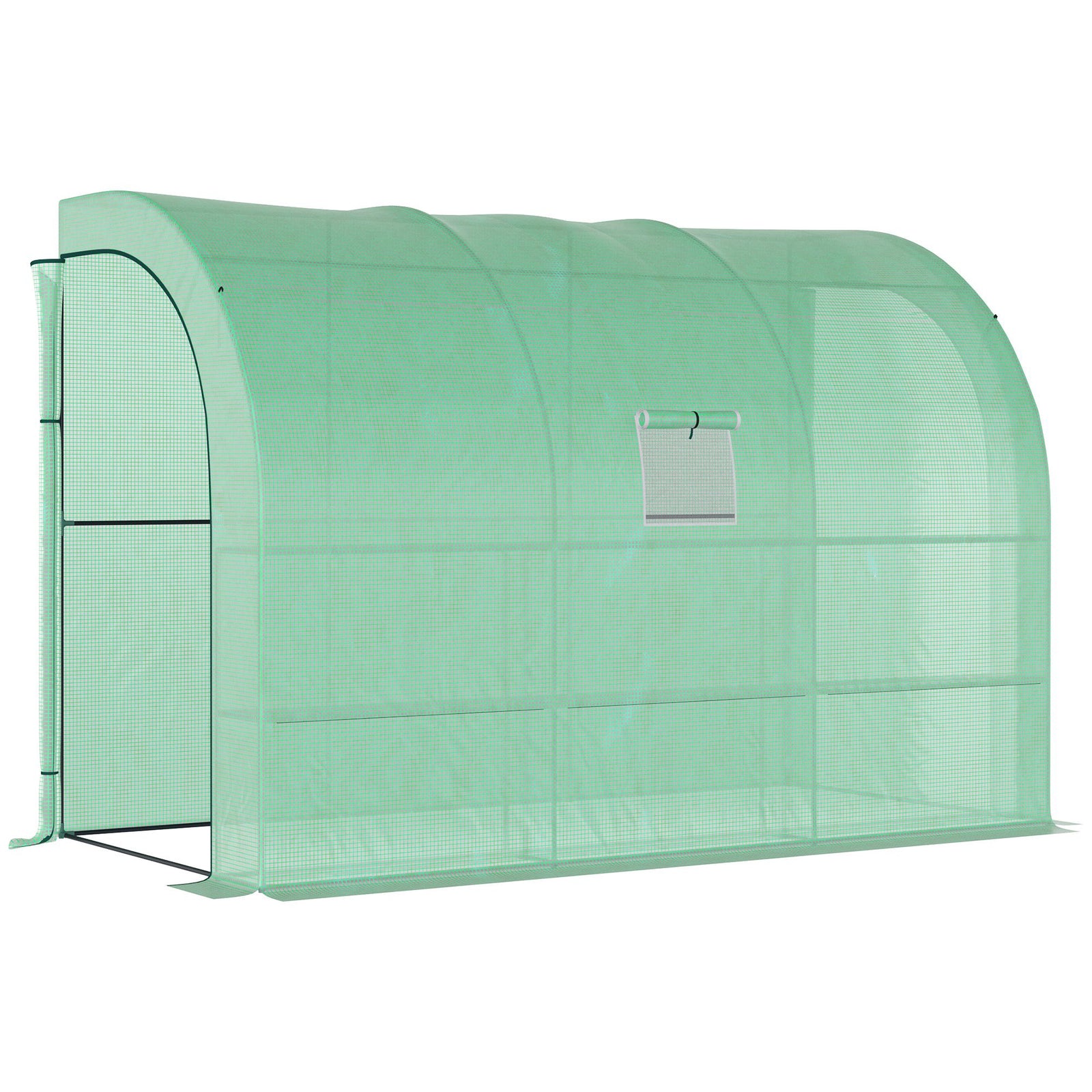 Backyard Nursery Greenhouse With Windows And Doors | Green