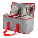 Red Decoration Storage Bag Spacious Organiser With Dividers