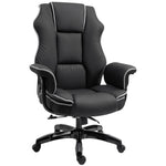 Pu Leather Reclining Office Chair | Black