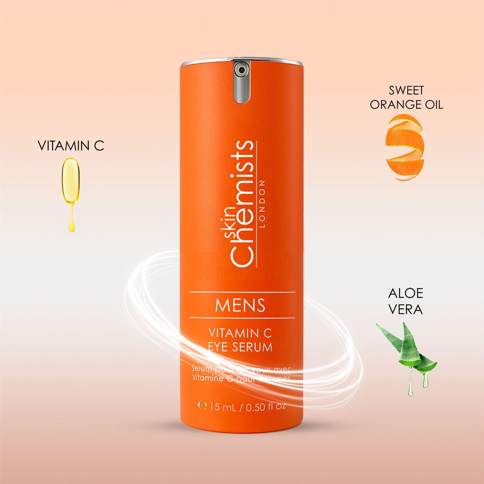 Men's Anti-ageing Vitamin C Eye Serum 15ml For Brightening And Even Skin Tone
