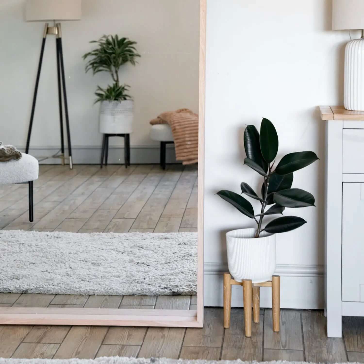 Hanaka - Rectangle Mirror | 200cm x 100cm | Natural Oak