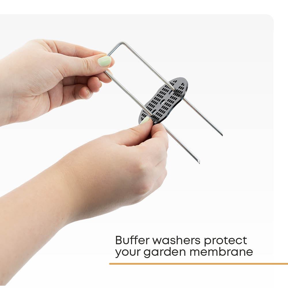50 Weed Membrane Pegs With Tool