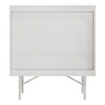 Modern White Dresser Cabinet 3/6 Drawer Storage Unit With Gold Handles | Small