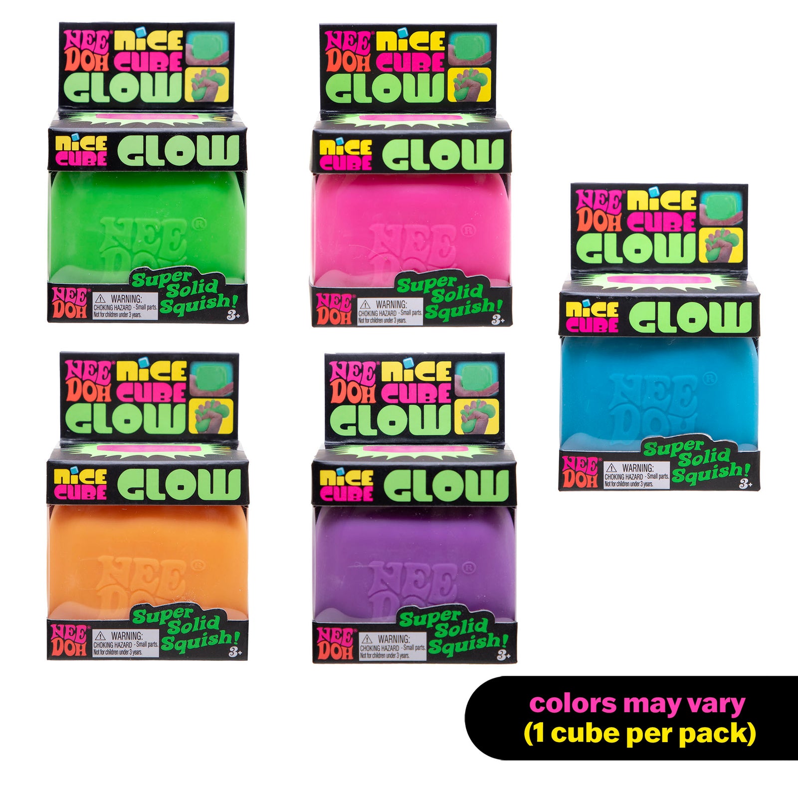 Needoh Nice Cube Glow In The Dark