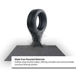 Recycled Rubber Non-slip Flooring Rolls - 1.7m Wide | 6m | Black