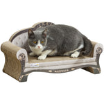 Cat Scratching Board With Organic Catnip For Indoor Cats, Brown