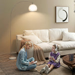 Modern Standing Lamp With Shade & Foot Switch | White