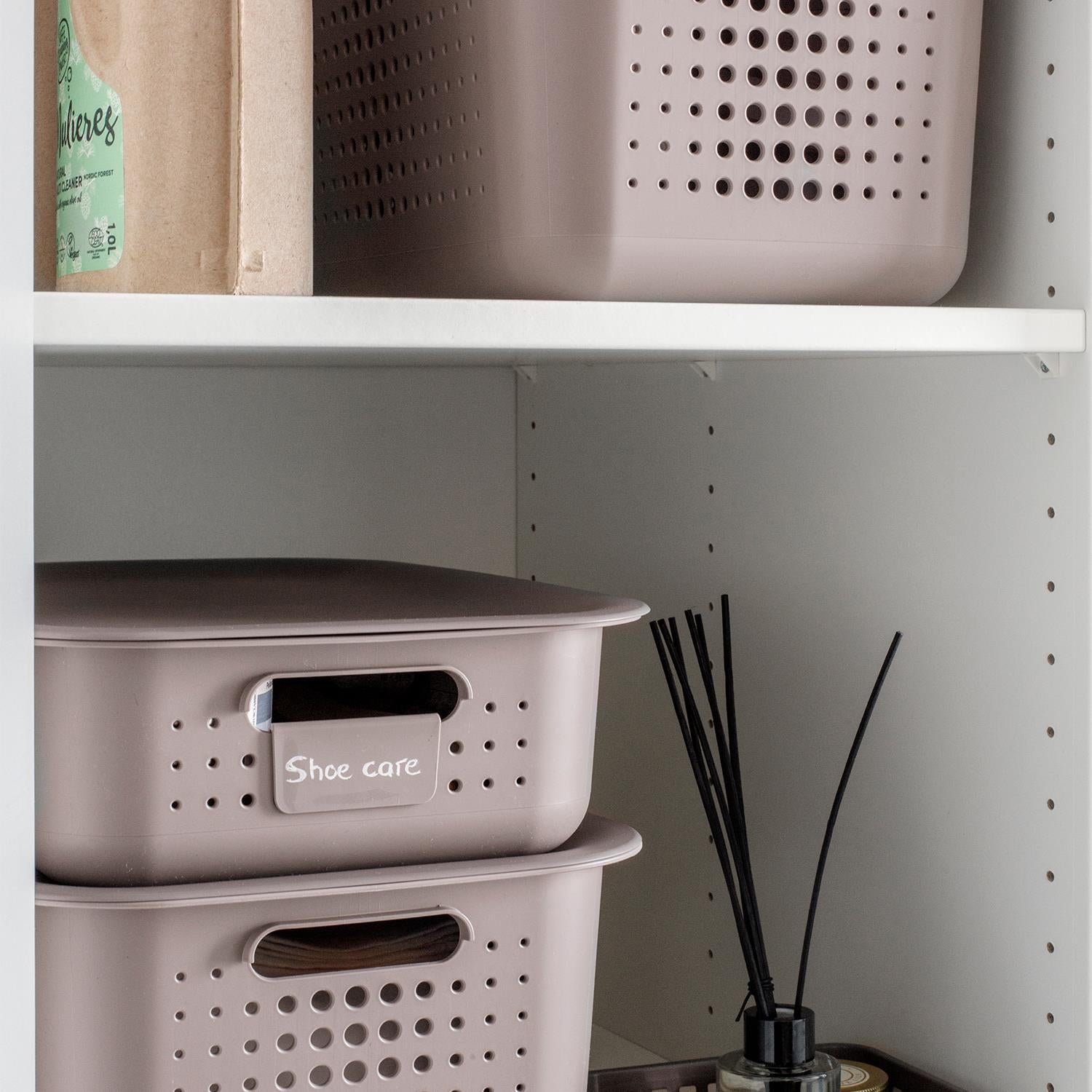 Basket Recycled Plastic Lid For 10, 15 & 20 Storage Box, Charcoal