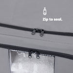 Livivo Set Of 3 Extra Large Fabric Storage Bags With Dual Zip Access