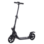 Folding Kick Scooter Teens Adult Ride On 2 Big Wheels | Black